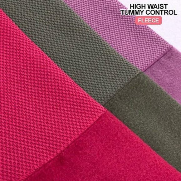 NEW! Fleece-Lined High-Waist Tummy Control Leggings in Black - Picture 4 of 4